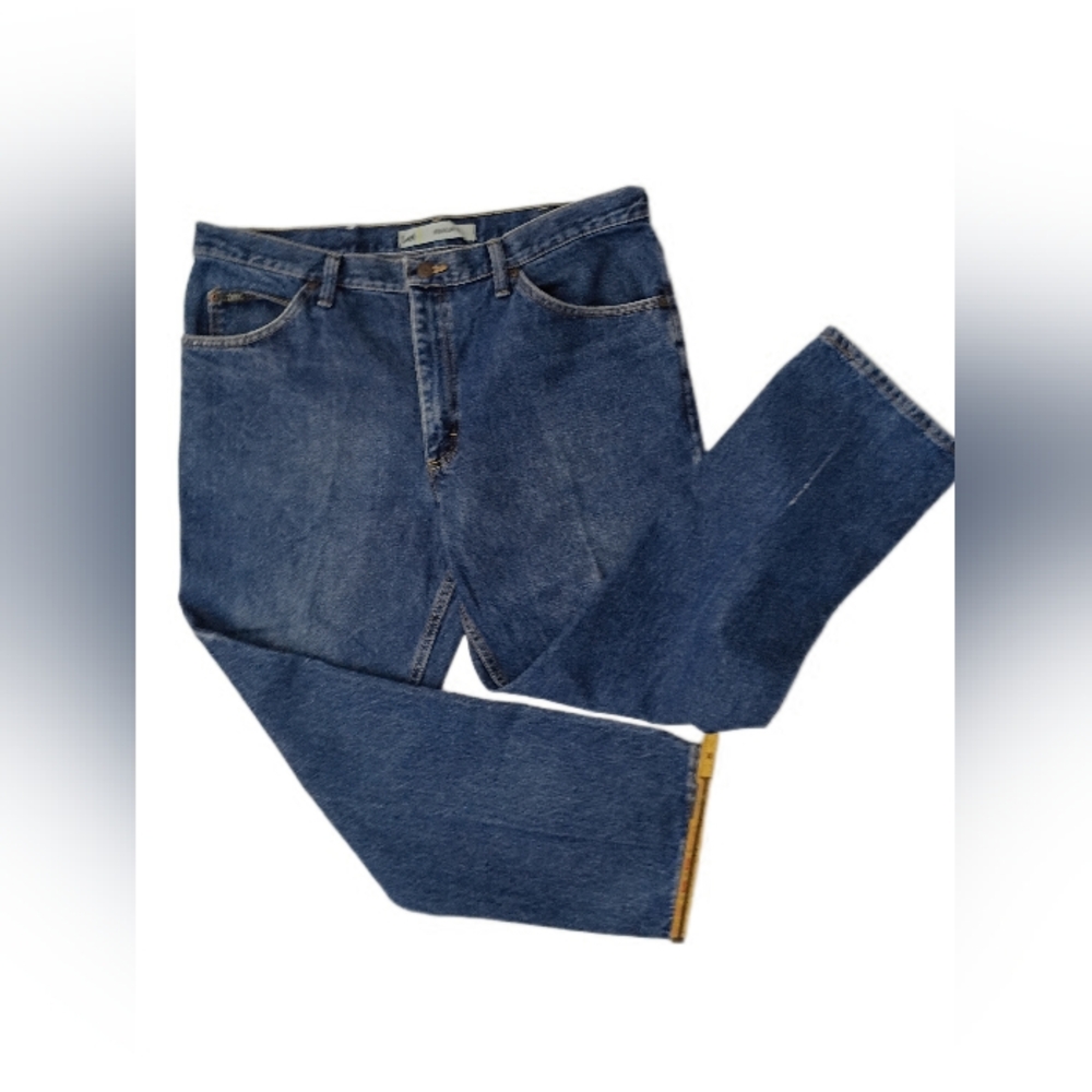 Vintage Lee Regular Fit Blue Stonewash Jeans 40 x 29